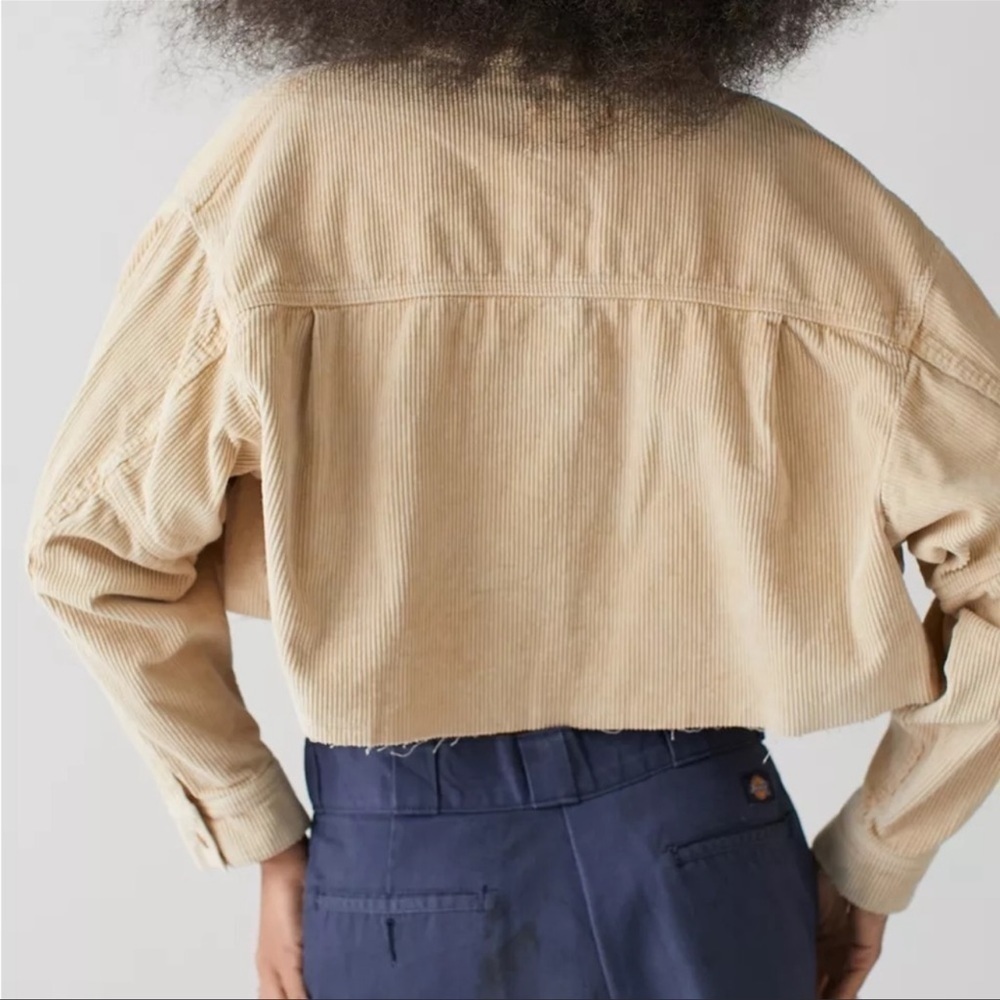 BDG Brooklyn Corduroy Cropped (Neutral) Jacket Size Medium Women - Picture 2 of 9